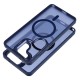 Forcell F-Protect Shadow Stand Premium Back Case with MagSafe priekš Samsung Galaxy S26 FE 5G S741 - Zils - silikona-plastikāta aizmugures apvalks / bampers-vāciņš