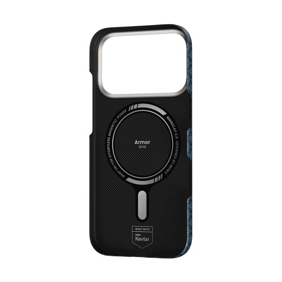 Benks ArmorGrid Air Beyond Kevlar Case with MagSafe priekš Apple iPhone 17 Pro / 18 Pro - Zils - aramīda aizmugures apvalks / bampers-vāciņš
