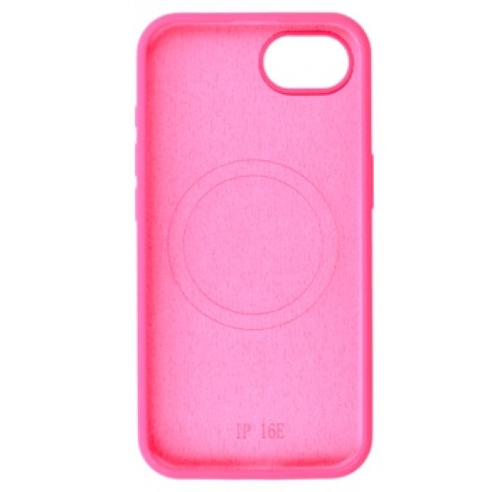 Silicone Thin Mag Case with MagSafe priekš Apple iPhone 16e / 17e - Розовый - силиконовый чехол-накладка / бампер-крышкa