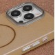 Glitter Thin Magsafe Back Case для Apple iPhone 16e / 17e - Коричневый - силиконовый чехол-накладка / бампер крышка