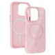 Glitter Thin Magsafe Back Case для Apple iPhone 16e / 17e - Светло Розовый - силиконовый чехол-накладка / бампер крышка