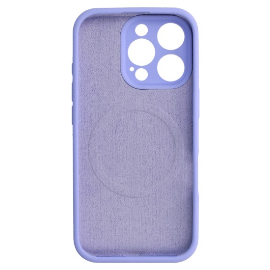 OEM Silicone Back Case with MagSafe (Microfiber Soft Touch) для Apple iPhone 16e / 17e - Фиолетовый - матовая силиконовая накладка / бампер
