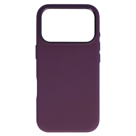 Liavec Silky Metal Camera Frame Back Case with MagSafe для Apple iPhone 17 Pro / 18 Pro - Фиолетовый - матовая силиконовая накладка / бампер