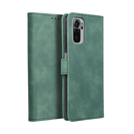 Forcell Tender Book Case priekš Xiaomi Redmi Note 15 / Poco M8 - Tumši Zaļš - sāniski atverams maciņš ar stendu / grāmatveida maks