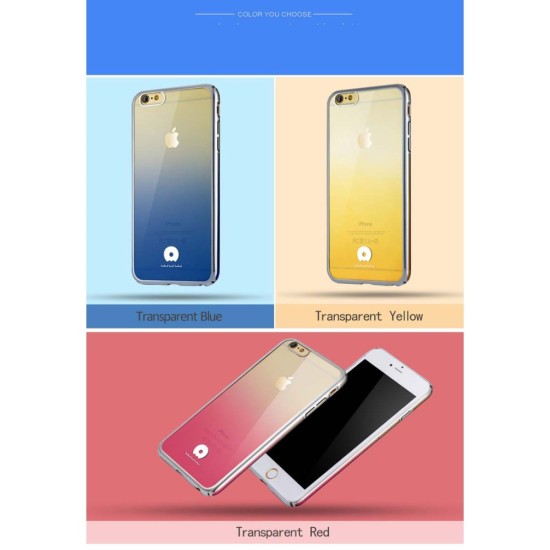 JLW Electroplating and Laser Carving PC Phone Case priekš Apple iPhone 6s Plus / 6 Plus - Dzeltens - plastikāta apvalks (bampers, vāciņš, lim TPU case cover, bumper)