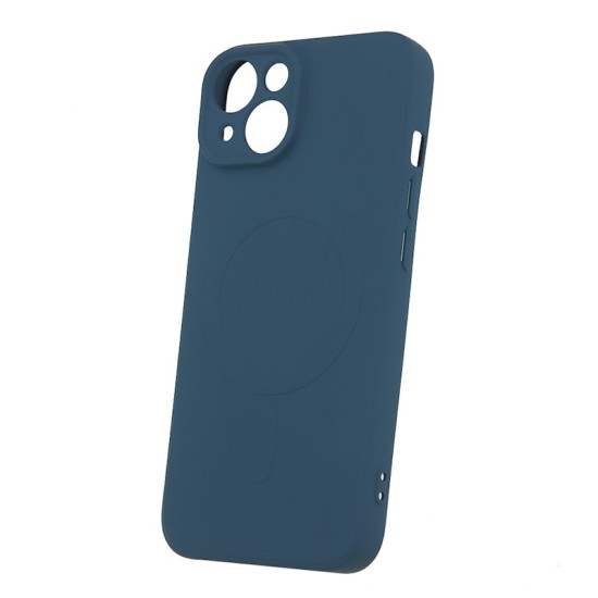 Silicone MagSafe Back Case для Apple iPhone 16e / 17e - Тёмно Синий - силиконовая накладка / бампер-крышка