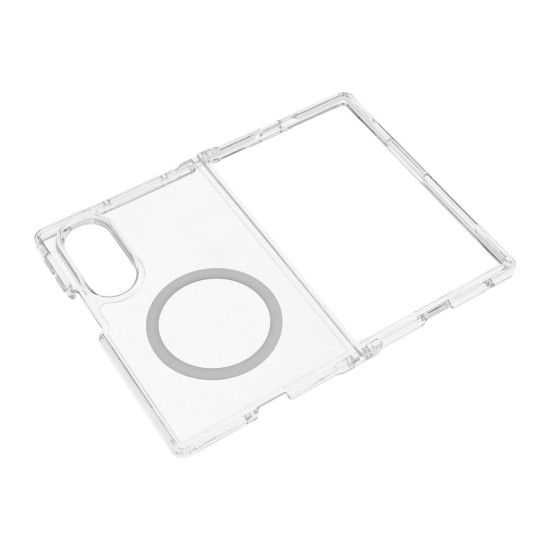 Clear Series Cover with MagSafe priekš Samsung Galaxy Fold8 5G - Caurspīdīgs - plastikāta aizmugures apvalks / bampers-vāciņš