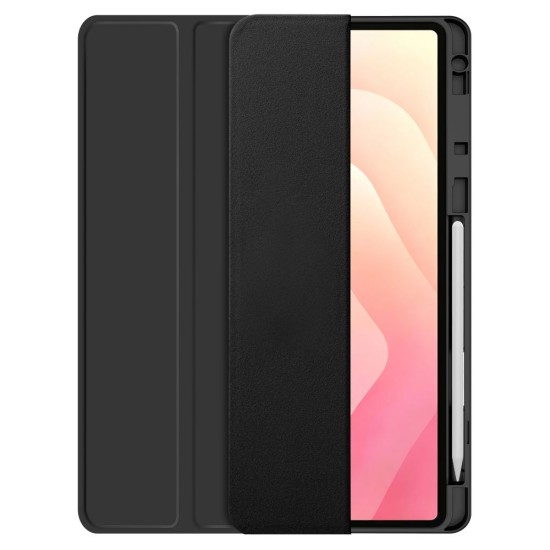 Tech-Protect SC Pen Book Case для Samsung Galaxy Tab S12+ X840 / X846 - Чёрный - чехол-книжка с магнитом и стендом / подставкой