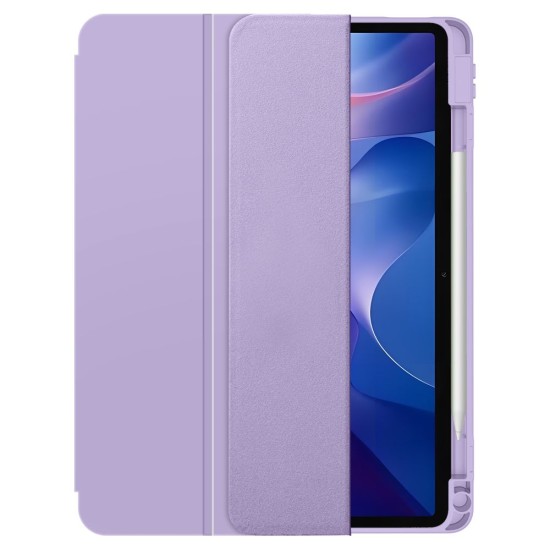 Tech-Protect SC Pen Book Case priekš Xiaomi Redmi Pad 2 - Violets - sāniski atverams maciņš ar magnētu un stendu