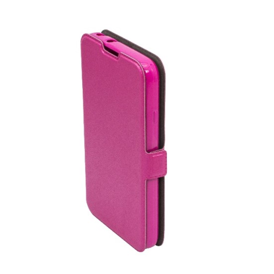 Telone Super Slim LG G4 Stylus H635 - Rozā - sāniski atverams maciņš ar stendu (ādas maks, grāmatiņa, leather book wallet case cover stand)
