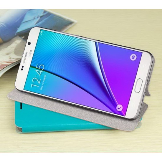 Mofi New Rui priekš Samsung Galaxy Note 5 N920 - Melns - sāniski atverams maciņš ar stendu (ādas maks, grāmatiņa, leather book wallet case cover stand)