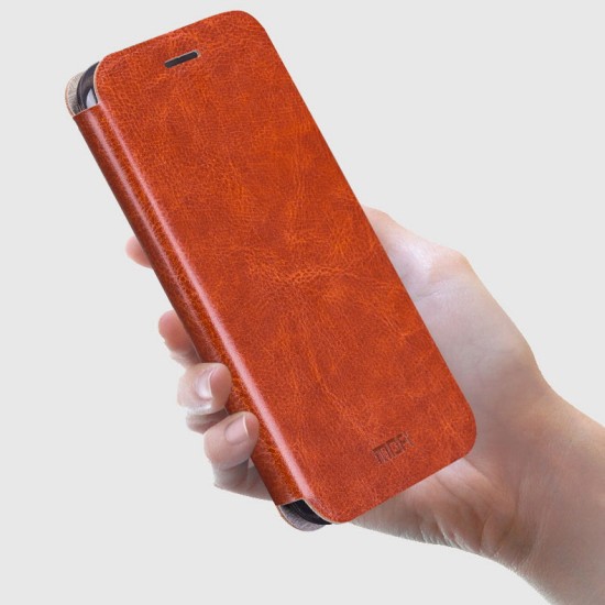 Mofi New Rui priekš HTC One A9 - Brūns - sāniski atverams maciņš ar stendu (ādas maks, grāmatiņa, leather book wallet case cover stand)