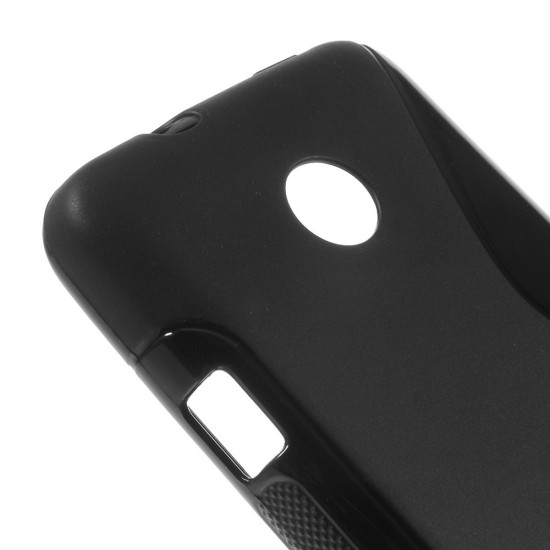 S-curve Streamline TPU Gel Shell for Huawei Ascend Y3 / Y360 - Black - silikona aizmugures apvalks (bampers, vāciņš, slim TPU silicone case cover, bumper)