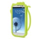 Green Cute 3D Bow Tie Cat Silicone Back Case for Samsung Galaxy S3 i9300 / i9305 / S3 Neo i9301 - silikona aizmugures apvalks (bampers, vāciņš, slim TPU silicone case cover, bumper)