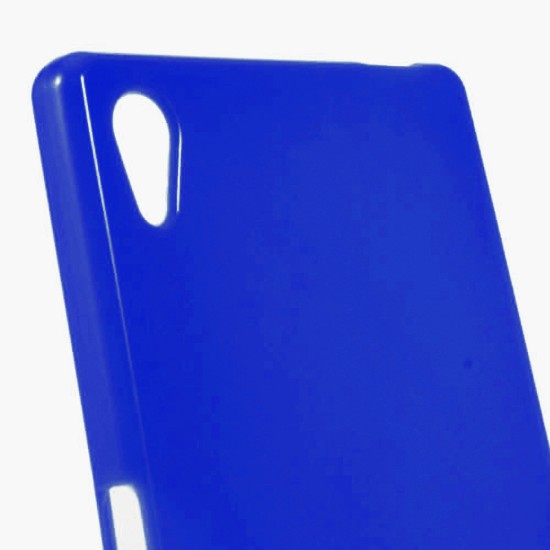 Telone Candy Super Plāns 0.3mm ar spīdumiem Microsoft Lumia 640 - Zils - silikona apvalks (bampers, vāciņš, slim TPU silicone case cover, bumper)