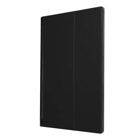 PU Leather Stand Case priekš Lenovo Yoga Tab 3 10.1 X50F / X50L - Melns - sāniski atverams maciņš ar stendu (ādas maks, grāmatiņa, leather book wallet case cover stand)