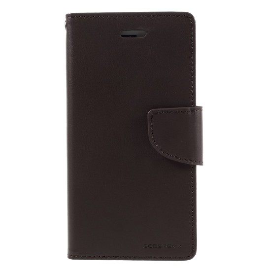 Mercury Bravo Flip Case priekš Sony Xperia XA F3111 / F3112 - Brūns - sāniski atverams maciņš ar stendu (ādas grāmatveida maks, leather book wallet cover stand)