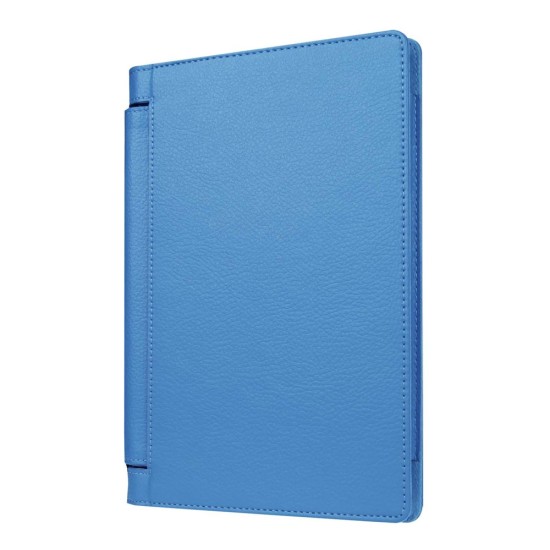 Litchi Texture PU Leather Tablet Case for Lenovo Yoga Tab 3 8.0 YT3-850F / YT3-850L - Baby Blue - sāniski atverams maciņš ar stendu (ādas maks, grāmatiņa, leather book wallet case cover stand)