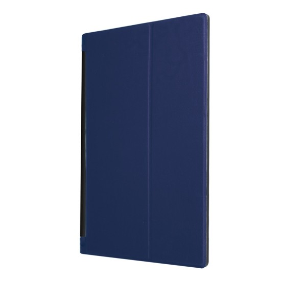 PU Leather Stand Case for Lenovo Yoga Tab 3 10.1 X50F / X50L - Dark Blue - sāniski atverams maciņš ar stendu (ādas maks, grāmatiņa, leather book wallet case cover stand)