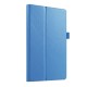 Litchi Grain Protective Leather Case for Lenovo Tab 2 A8-50 / Tab 3 A8-50 / TB3-850M - Light Blue - sāniski atverams maciņš ar stendu (ādas maks, grāmatiņa, leather book wallet case cover stand)