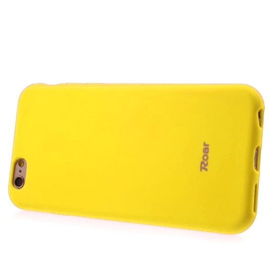 RoarKorea All Day Colorful Jelly Case priekš Huawei P9 Lite - Dzeltens - matēts silikona apvalks (bampers, vāciņš, slim TPU silicone cover shell, bumper)