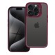 Bracket Back Case with Stand and Camera Lens protection priekš Apple iPhone 15 Pro Max - Violets - silikona-plastikāta aizmugures apvalks ar statīvu / bampers-vāciņš