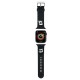 Karl Lagerfeld 3D Rubber Karl & Choupette Heads Series Watch Band KLAWMSLKCNK priekš Apple Watch 38 / 40 / 41 mm - Melns - silikona siksniņa viedpulksteņiem