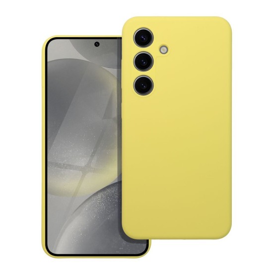 OEM Silicone Back Case (Microfiber Soft Touch) priekš Xiaomi Redmi A3 - Dzeltens - matēts silikona aizmugures apvalks