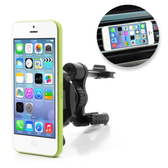 Universal Car Air Vent Mount Holder for Cell Phone PDA GPS, 360 Degree Adjustable - Universāls stiprinājums turētājs auto ventilācijas režģa