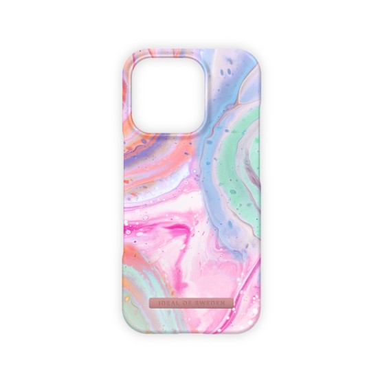 iDeal of Sweden Fashion Back Case для Apple iPhone 16 Pro - Pastel Marble - пластиковый чехол-накладка с встроенной металической пластиной / бампер-крышка