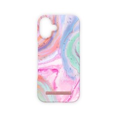 iDeal of Sweden Fashion MagSafe Back Case priekš Apple iPhone 16 - Pastel Marble - plastikāta aizmugures apvalks ar iebūvētu metālisku plāksni / bampers-vāciņš