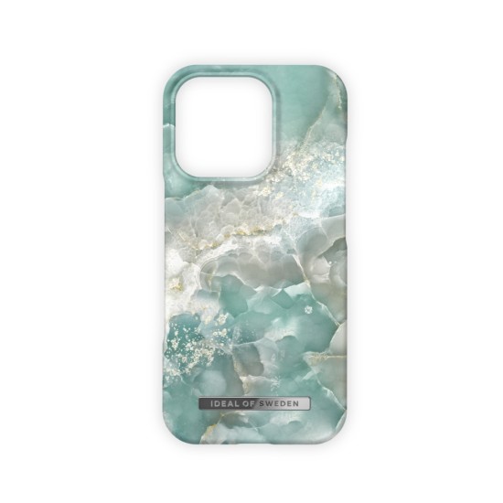 iDeal of Sweden Fashion Back Case для Apple iPhone 16 Pro Max - Azura Marble - пластиковый чехол-накладка с встроенной металической пластиной / бампер-крышка