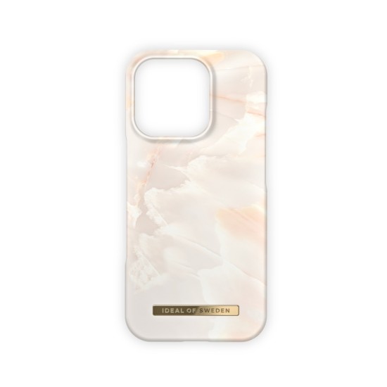 iDeal of Sweden Fashion MagSafe Back Case для Apple iPhone 16 Pro - Rose Pearl Marble - пластиковый чехол-накладка с встроенной металической пластиной / бампер-крышка