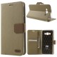 RoarKorea Simply Life Diary Samsung Galaxy J1 J100 - Haki Zaļš - sāniski atverams maciņš ar stendu (ādas maks, grāmatiņa, leather book wallet case cover stand)