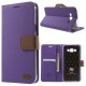RoarKorea Simply Life Diary Samsung Galaxy J1 J100 - Violets - sāniski atverams maciņš ar stendu (ādas maks, grāmatiņa, leather book wallet case cover stand)