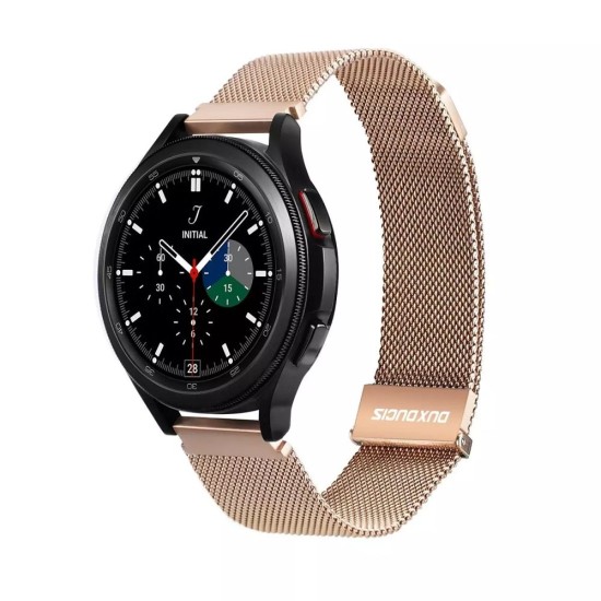 22mm Dux Ducis Magnetic Milanese Smart Watch Strap - Zelts - siksniņas (jostas) viedpulksteņiem no nerūsējoša tērauda ar magnētu