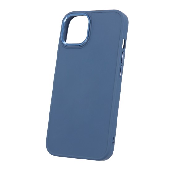 Satin Back Case priekš Samsung Galaxy S23 5G S911 - Tumši Zils - matēts silikona aizmugures apvalks / bampers-vāciņš