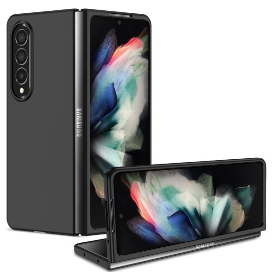 Vogue Case priekš Samsung Galaxy Fold6 5G - Melns / Zelts - plastikāta aizmugures apvalks / vāciņš