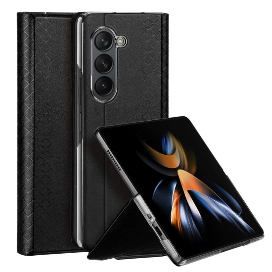 Dux Ducis Bril Case priekš Samsung Galaxy Fold6 5G - Melns - sāniski atverams maciņš