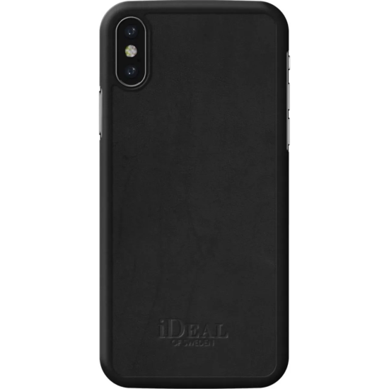 iDeal of Sweden Como Back Case priekš Samsung Galaxy S9 G960 - Black - mākslīgās ādas aizmugures apvalks / bampers-vāciņš