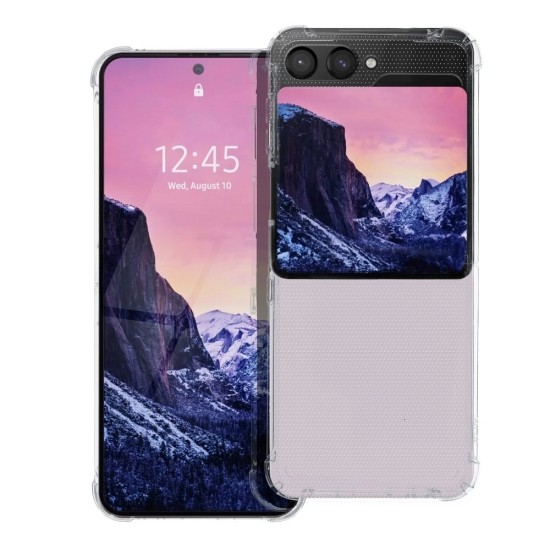 Clear Case priekš Samsung Galaxy Flip5 5G - Caurspīdīgs - plastikas aizmugures apvalks / vāciņš