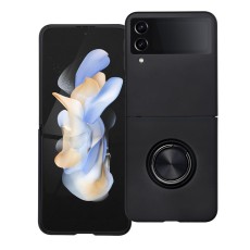 Forcell Ring Case priekš Samsung Galaxy Flip6 5G / Flip7 FE 5G - Melns - plastikāta aizmugures apvalks / vāciņš