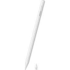 Baseus BS-PS003 Smooth Writing 2 Series Active Capacitive Pen Touch Screen Stylus - Universāls vadības kociņš - Balts - pildspalva planšetdatoriem (Apple Pencil analogs)