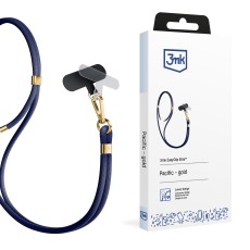 3MK EasyClip Elite Pendant Neck or Arm for the Phone - Zils / Zetls - Regulējama kakla vai rokas lente