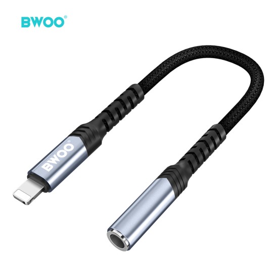 BWOO Adapter Audio Cable Lightning to 3,5mm jack AUX priekš Apple - vads / kabelis