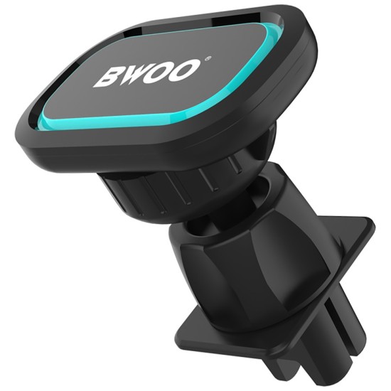 BWOO Universal Magnetic Air Vent Car Holder - Melns - Universāls stiprinājums turētājs auto ventilācijas režģa