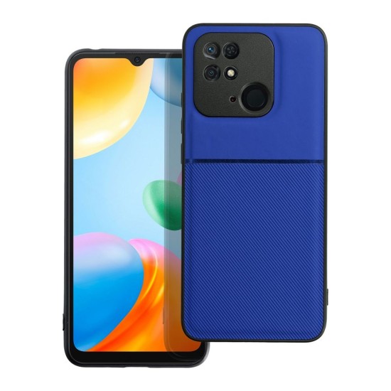 Forcell Noble Back Case priekš Xiaomi Mi 11 Lite / 11 Lite 5G NE - Zils - mākslīgās ādas aizmugures apvalks ar iebūvētu metālisku plāksni / bampers-vāciņš