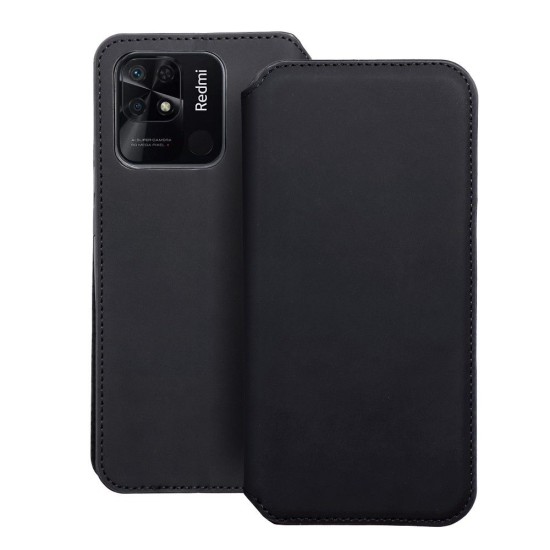 Dual Pocket Book Case priekš Xiaomi Redmi 14C / Poco C75 - Melns - sāniski atverams maciņš / grāmatveida maks ar divām kabatiņām