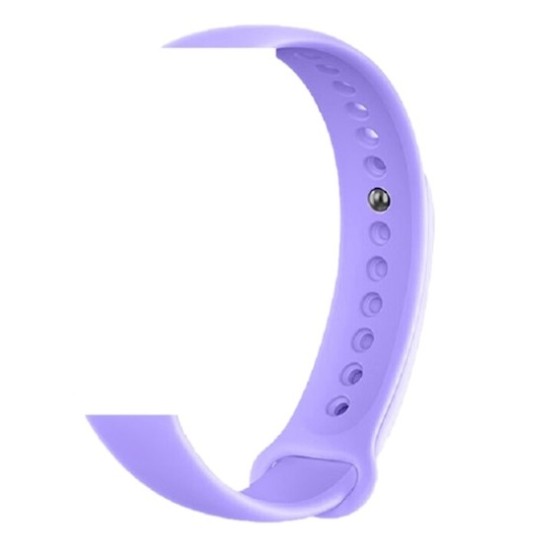 Devia Deluxe Sport Silicone Watchband Strap priekš Xiaomi Mi Smart Band 8 / 9 - Gaiši Violets - silikona siksniņa viedpulksteņiem