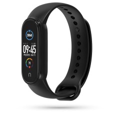 Silicone Band priekš Xiaomi Mi Smart Band 7 - Melns - silikona siksniņa viedpulksteņiem